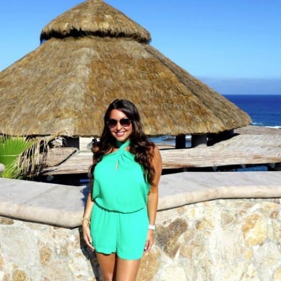 BCBG Casli crossover halter romper - Picture 10 of 13